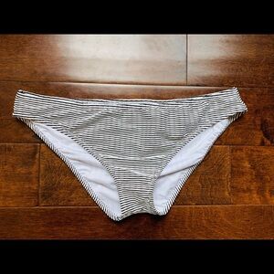 bikini bottoms stripe black white XL